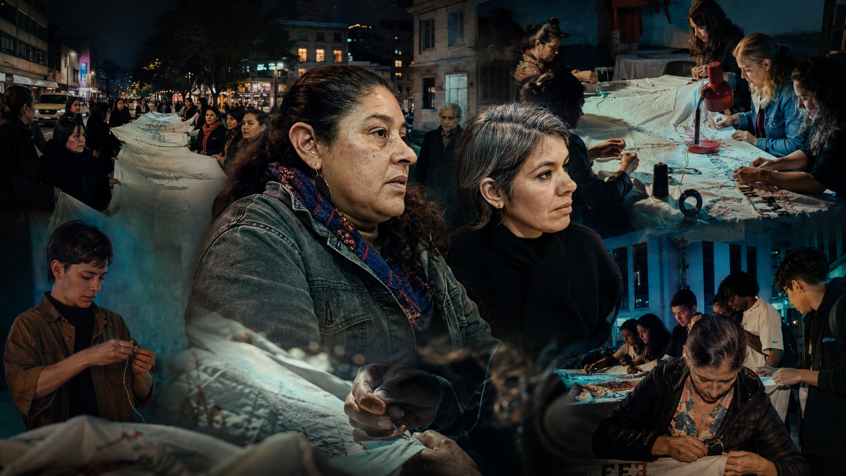 Imagen 1 de "La obra en realidad es el encuentro": El Grupo Intervencionista Tucumán y sus 20 metros de memoria bordada contra los femicidios